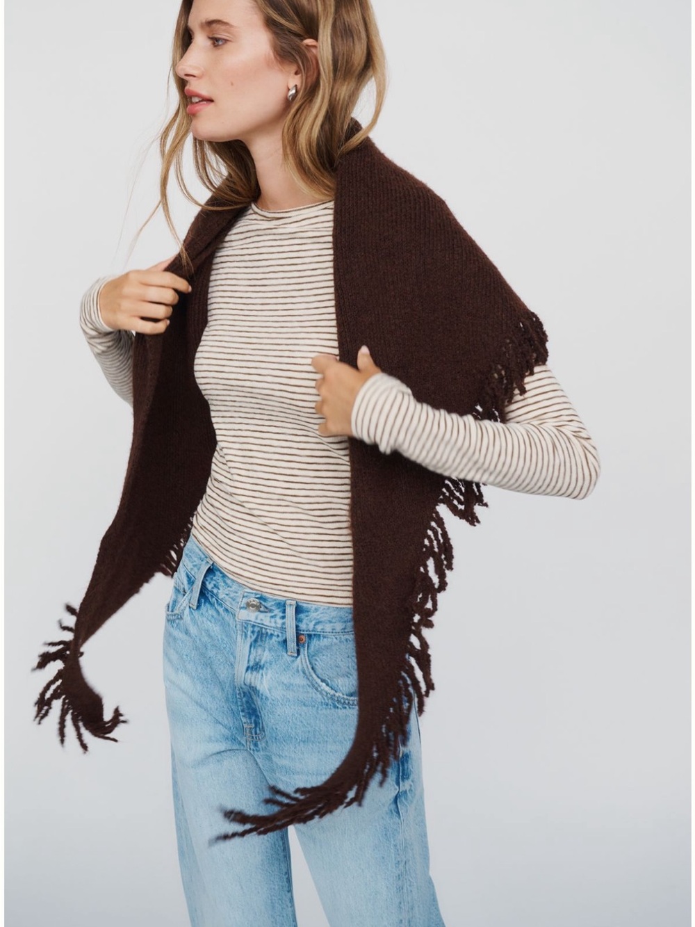 🆕🤍BROWN ANTHRO SCARF
